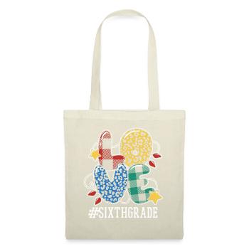 Sixth Grade Teacher Student Love Christmas - Tote Bag - nature - Front