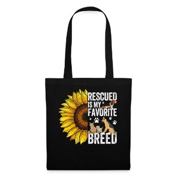 Animal rescue sunflower - Tote Bag - black - Front