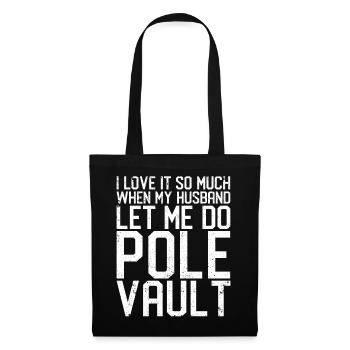Drôle de saut à la perche Femme saut à la perche - Sac en tissu - noir - Devant