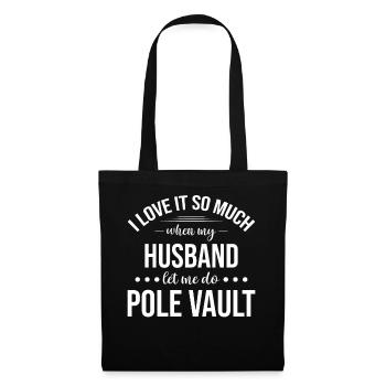 Drôle de saut à la perche Femme saut à la perche - Sac en tissu - noir - Devant