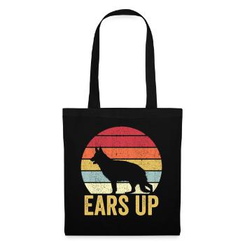 Policeman Police Dog Vintage - Tote Bag - black - Front