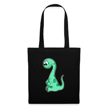 Dinosaur motif - Tote Bag - black - Front