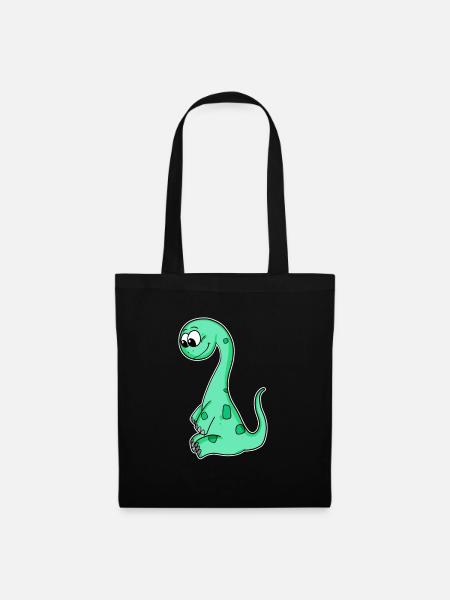 Dinosaurier Motiv - Stoffbeutel - Schwarz