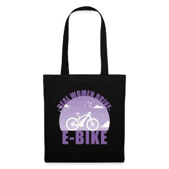 E-Bike Bike E Bike Battery Women Gift - Tote Bag - black - Front
