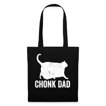 Chonk Meme Cat Chonk Dad - Tote Bag - black - Front
