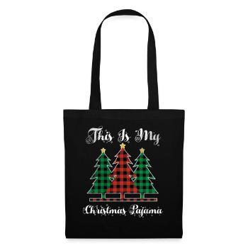 Christmas Elements December Plaid Christmas - Tote Bag - black - Front