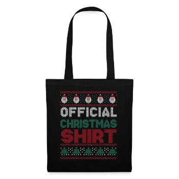 Santa Ugly Dezember Feiertag Hässlich Mein Weihnachten - Stoffbeutel - Schwarz - Vorne