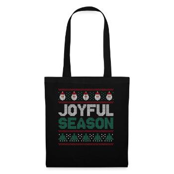 Santa Ugly Dezember Fröhliche Jahreszeit Hässliche Weihnachten - Stoffbeutel - Schwarz - Vorne