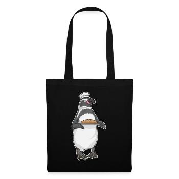 Boulangerie de pain Penguin Baker - Sac en tissu - noir - Devant
