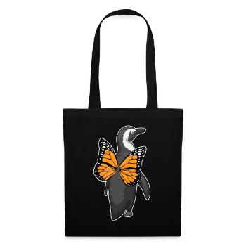 Ailes de papillon de pingouin - Sac en tissu - noir - Devant