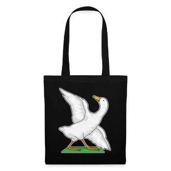 Duck Yoga Fitness Gymnastics - Tote Bag - black - Front