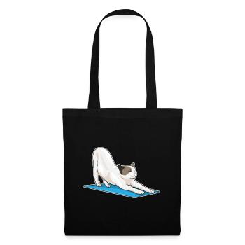 Cat Yoga Fitness Meditation - Tote Bag - black - Front