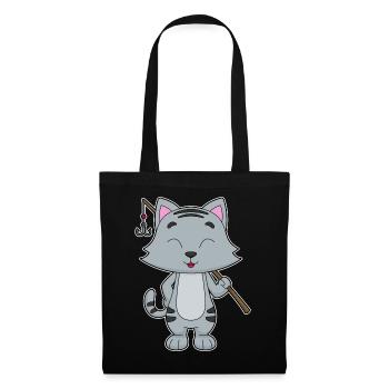 Canne à pêche Cat Angler Canne à pêche - Sac en tissu - noir - Devant