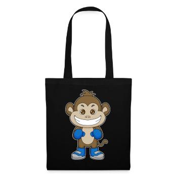 Monkey Boxer Boxing Gloves Boxing - Tote Bag - black - Front