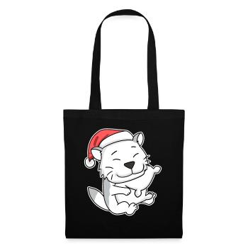 Burmilla Cat Noël Sommeil Fatigué - Sac en tissu - noir - Devant