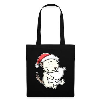 Colorpoint Shorthair Cat Christmas Sleep - Sac en tissu - noir - Devant