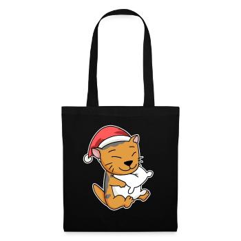 Scottish Fold-eared Cat Christmas Sleep - Tote Bag - black - Front