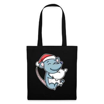 Mouse Christmas Sleep Sleep Sleep Sleep - Tote Bag - black - Front