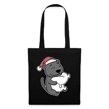 Black Panther Christmas Sleep Sleep - Tote Bag - black - Front