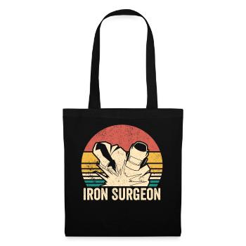 Iron Surgeon Schweißer Schweißen Vintage - Stoffbeutel - Schwarz - Vorne