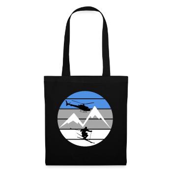 Heliskiing - Skiing Winter Sports - Tote Bag - black - Front