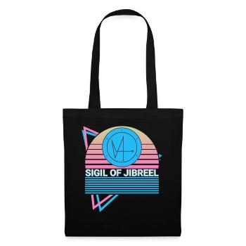 Sceau de Jibrael Archange Sceau Rétro - Sac en tissu - noir - Devant