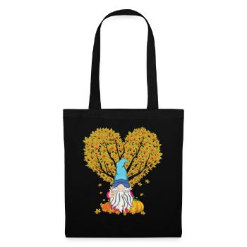 Pumpkin Love Gnome Fall Thanksgiving Season Autumn - Tote Bag - black - Front