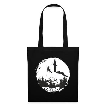 C’est l’heure de grimper - Amoureux de l’escalade - Sac en tissu - noir - Devant