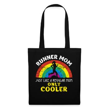 Drôle de coureur Maman Marathon Courir pour Femme Cool - Sac en tissu - noir - Devant