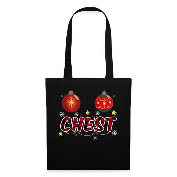 Chestnuts Chest Nuts Joke Funny Christmas - Tote Bag - black - Front