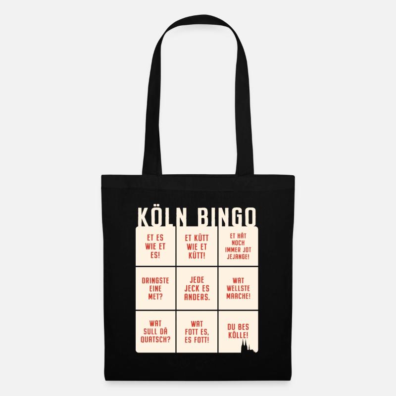 Köln Bingo Kölsch Et Kütt Alaaf Kölner Karneval - Stoffbeutel - Schwarz