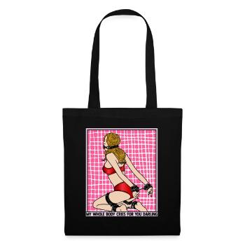 EROTIC GIRL SEXY BALL GAG SUBMISSION BONDAGE - Stoffbeutel - Schwarz - Vorne