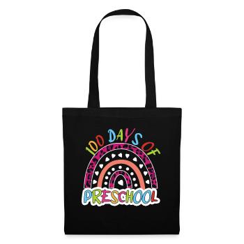 Student 100th Day Preschool Kid 100 Days Of School - Tote Bag - black - Front
