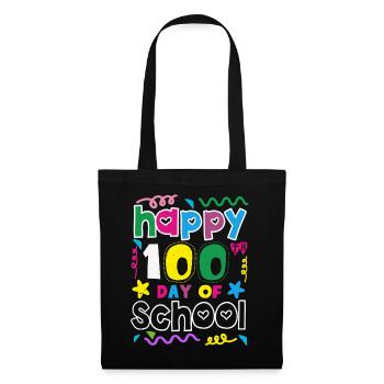 School 100th Day Happy 100 Days Of School - Tote Bag - black - Front