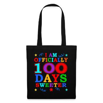 100th Day Sweeter 100 Days Of School - Tote Bag - black - Front