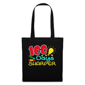 Étudiant 100e jour plus précis 100 jours d’école - Sac en tissu - noir - Devant