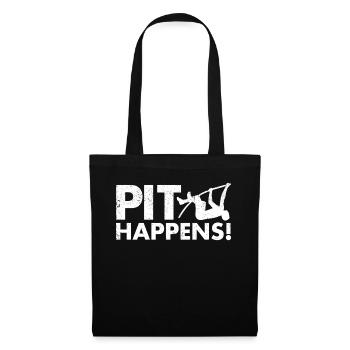 Drôle de saut à la perche Saut à la perche PIT arrive ! - Sac en tissu - noir - Devant