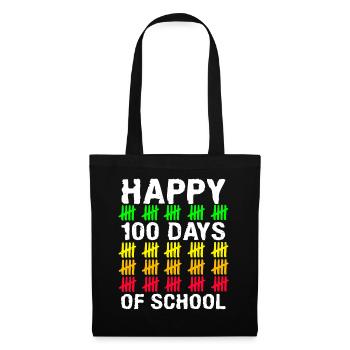 Stick Student Happy 100th Day 100 Days Of School - Tote Bag - black - Front