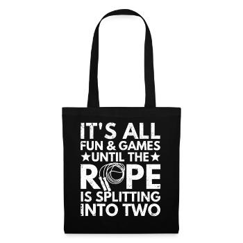 Funny Jump Rope Jump Rope Skip Rop - Tote Bag - black - Front