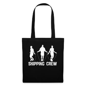 Drôle de corde à sauter corde à sauter corde à sauter sprin - Sac en tissu - noir - Devant