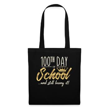 Étudiant royal 100e jour aimant 100 jours d’école - Sac en tissu - noir - Devant