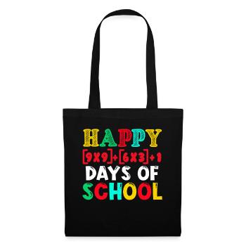 Math Student Happy 100th Day 100 Days Of School - Tote Bag - black - Front