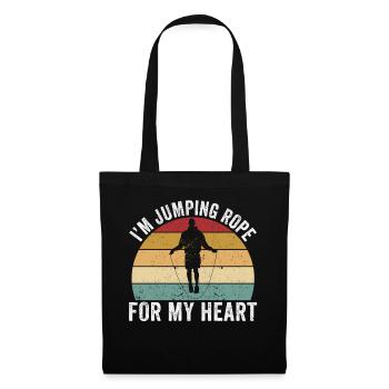 Funny skipping rope skipping rope jumping rope - Tote Bag - black - Front