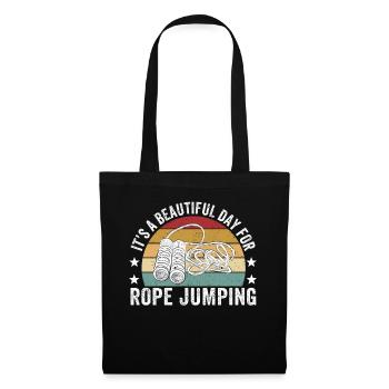 Funny skipping rope skipping rope jumping rope - Tote Bag - black - Front