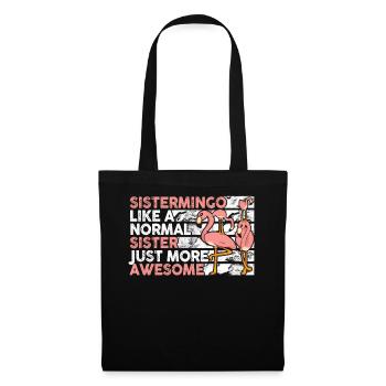 Sistermingo Like Normal Sister Flamingo - Tote Bag - black - Front