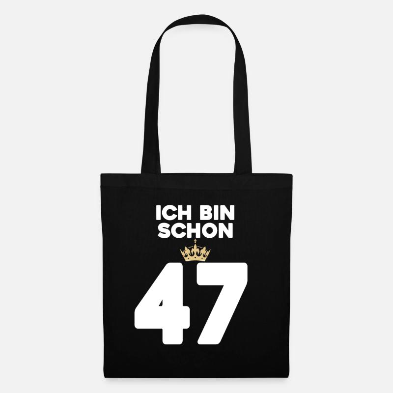 ICH BIN 37 - Stoffbeutel - Schwarz