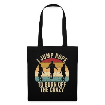 Funny skipping rope skipping rope jumping rope - Tote Bag - black - Front