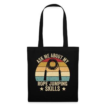 Funny skipping rope skipping rope jumping rope - Tote Bag - black - Front