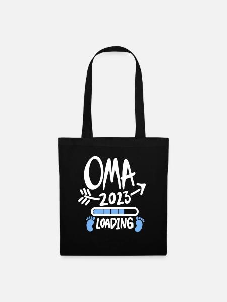 Oma 2023 - Werdende Oma 2023 - Stoffbeutel - Schwarz
