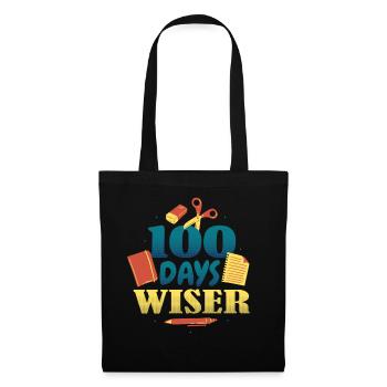 Books Pen 100th Day Wiser 100 Days Of School - Tote Bag - black - Front